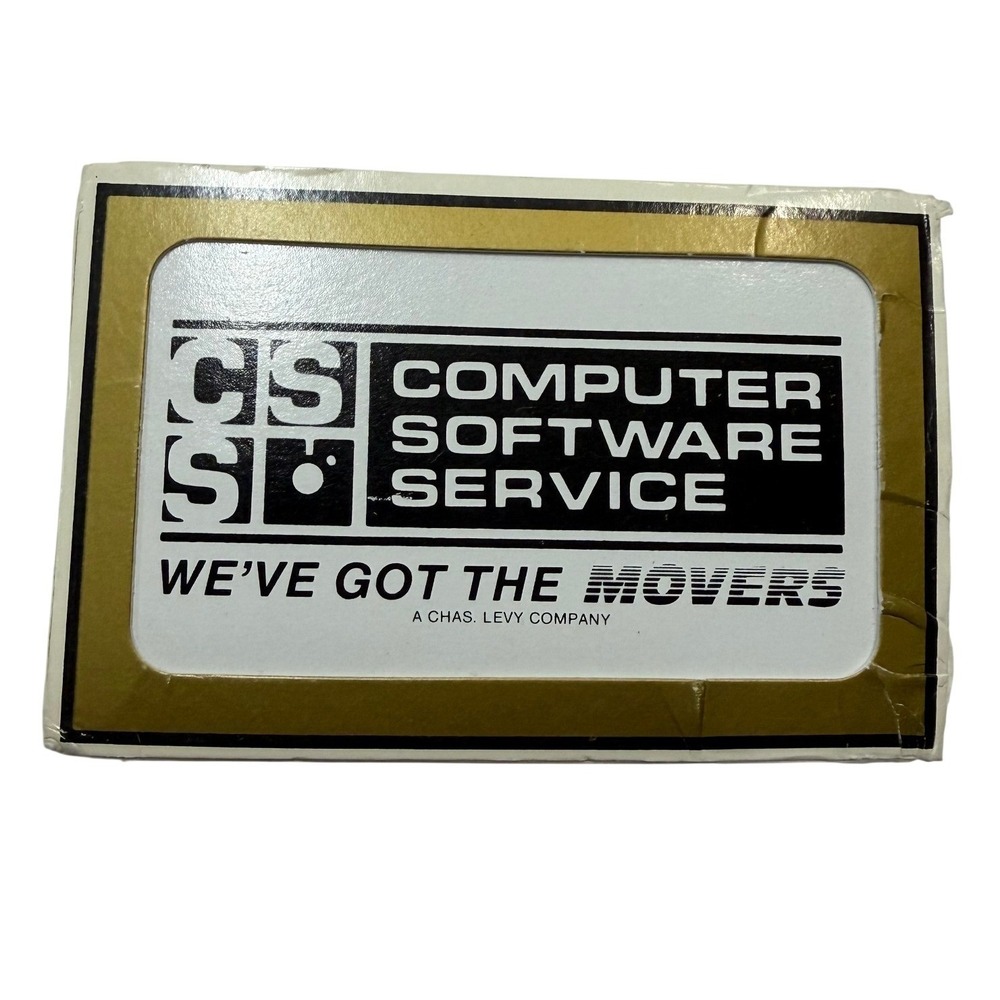 Vintage Computer Software Service CSS Playing Cards
